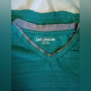 Teal V-Neck Lee T-Shirt